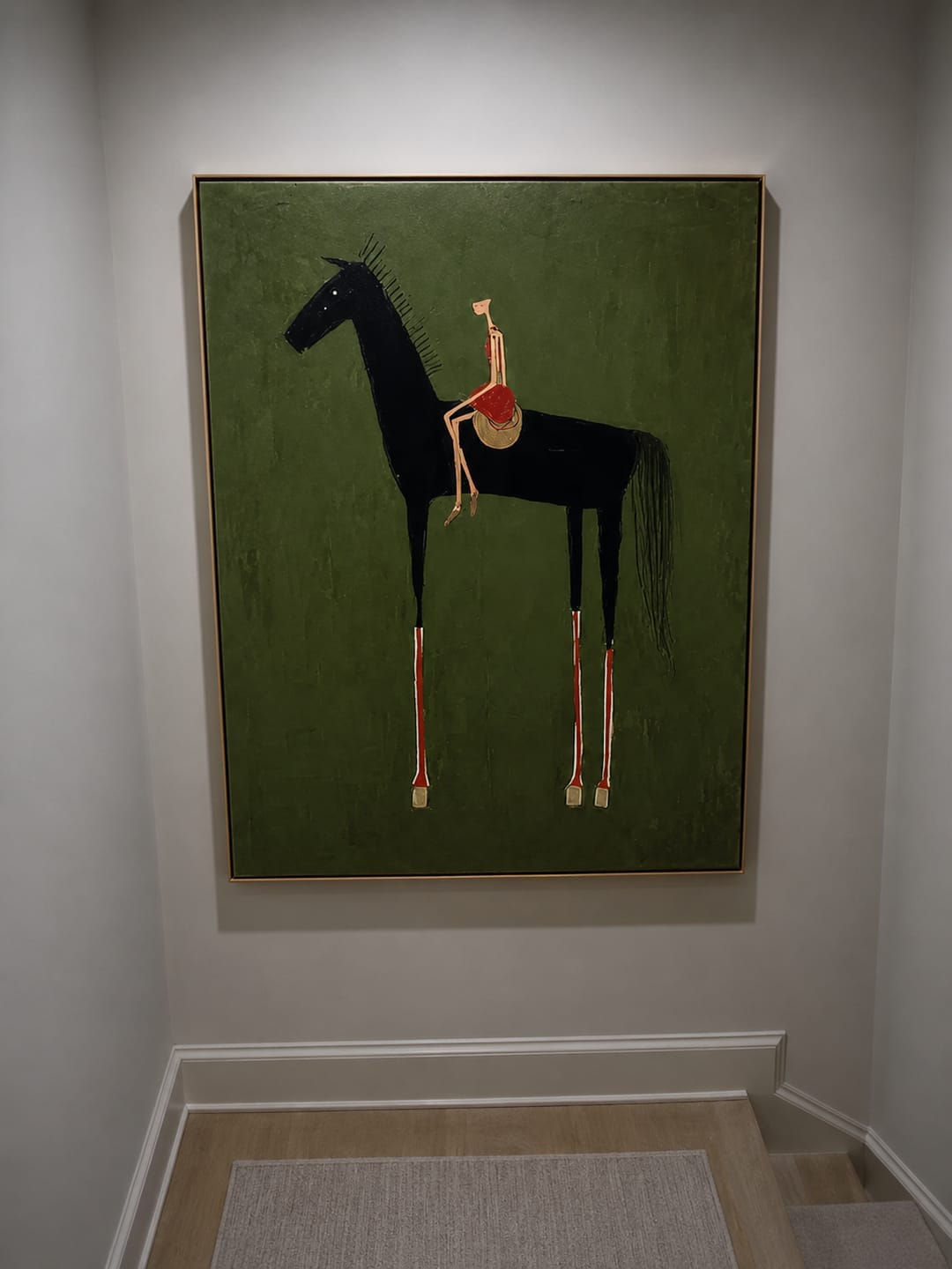 Customer photo review of Olive Rider-Modern Horse Painting
