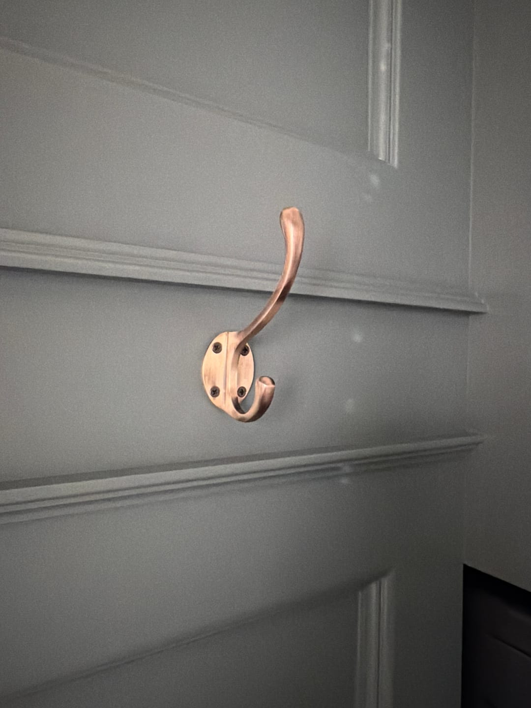 Customer photo review of Classic Brass Hat & Coat Hook - Antique Brass