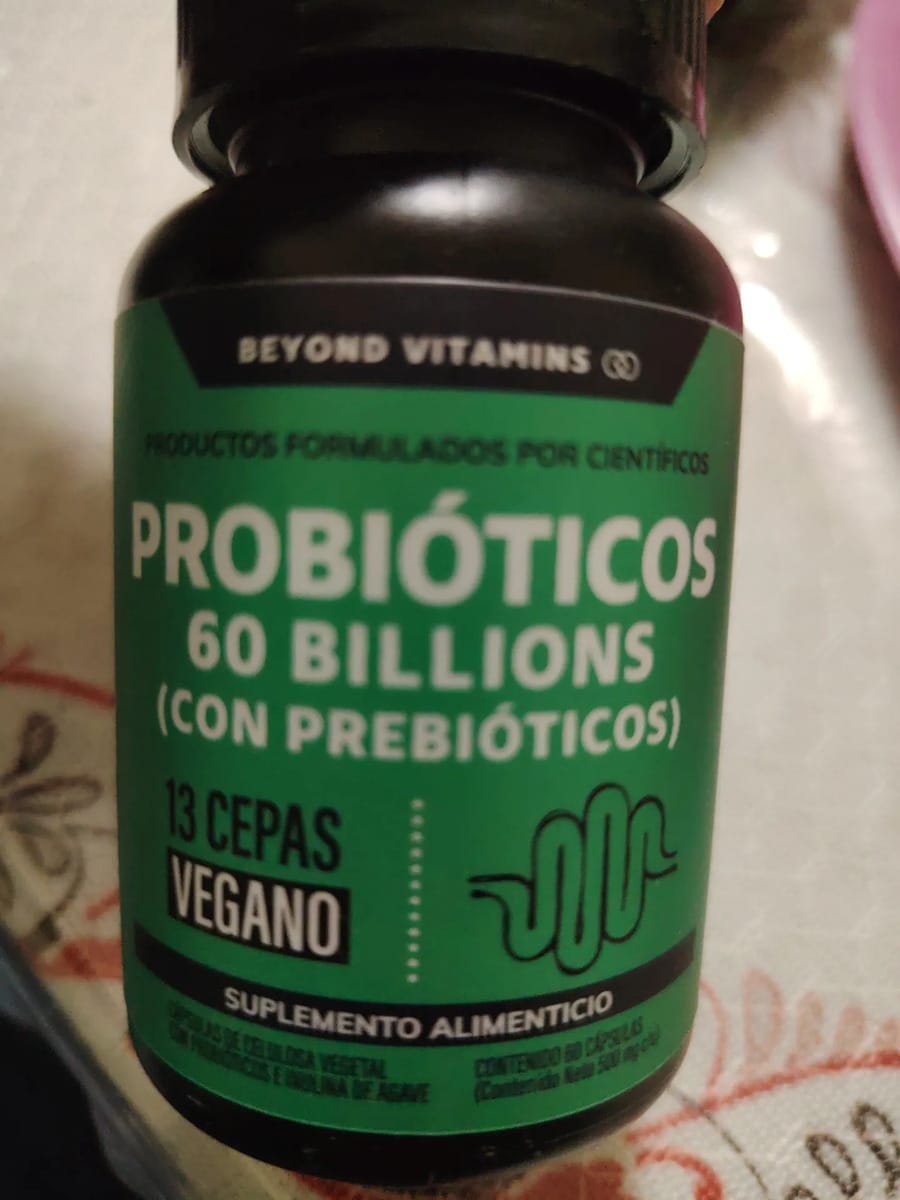 Customer photo review of Probióticos 60 billions (Con prebióticos) - 60 cápsulas