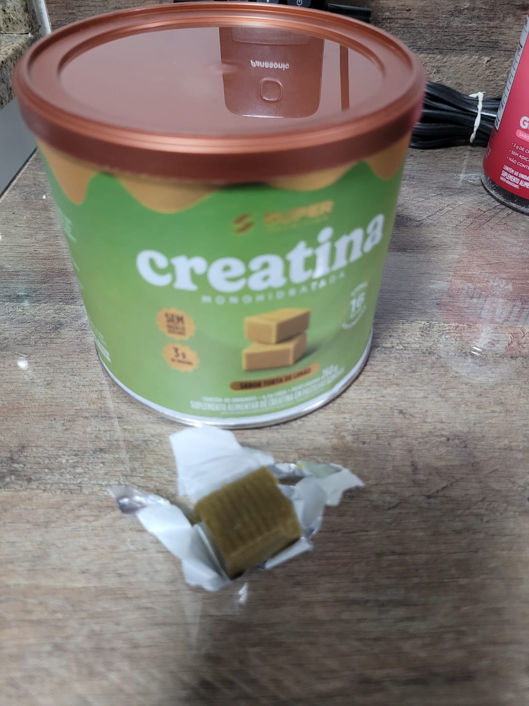 Customer photo review of Caramelo Creatina Torta de Limão