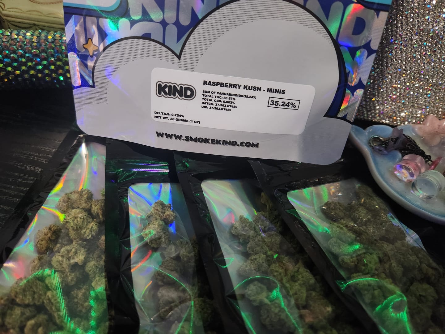 Customer photo review of Raspberry Kush - Minis - 28 Grams - Indica