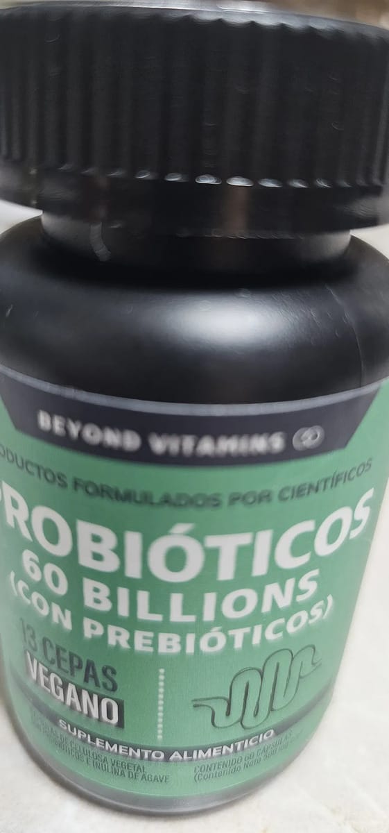 Customer photo review of Probióticos 60 billions (Con prebióticos) - 60 cápsulas