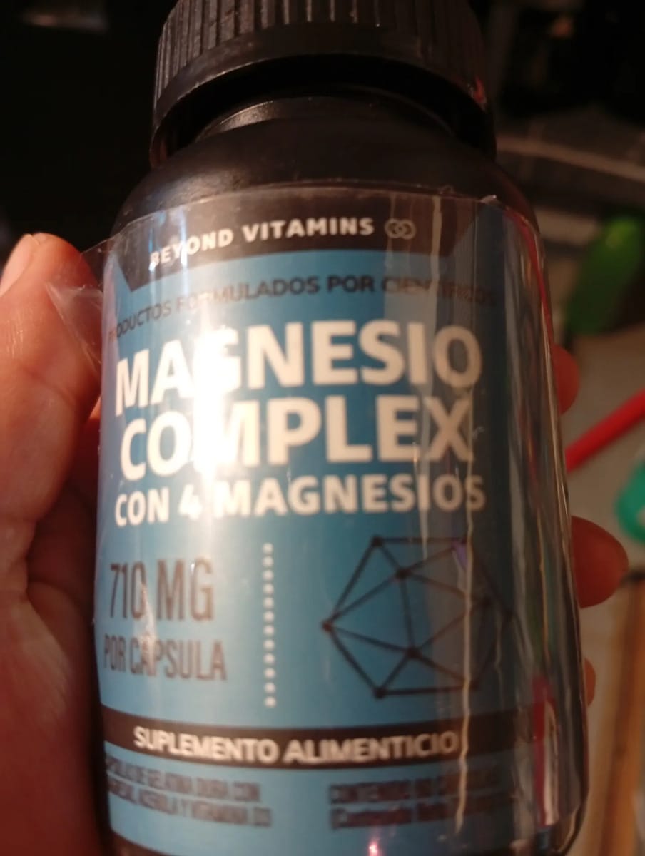Customer photo review of Magnesio complex con 4 magnesios - 60 cápsulas