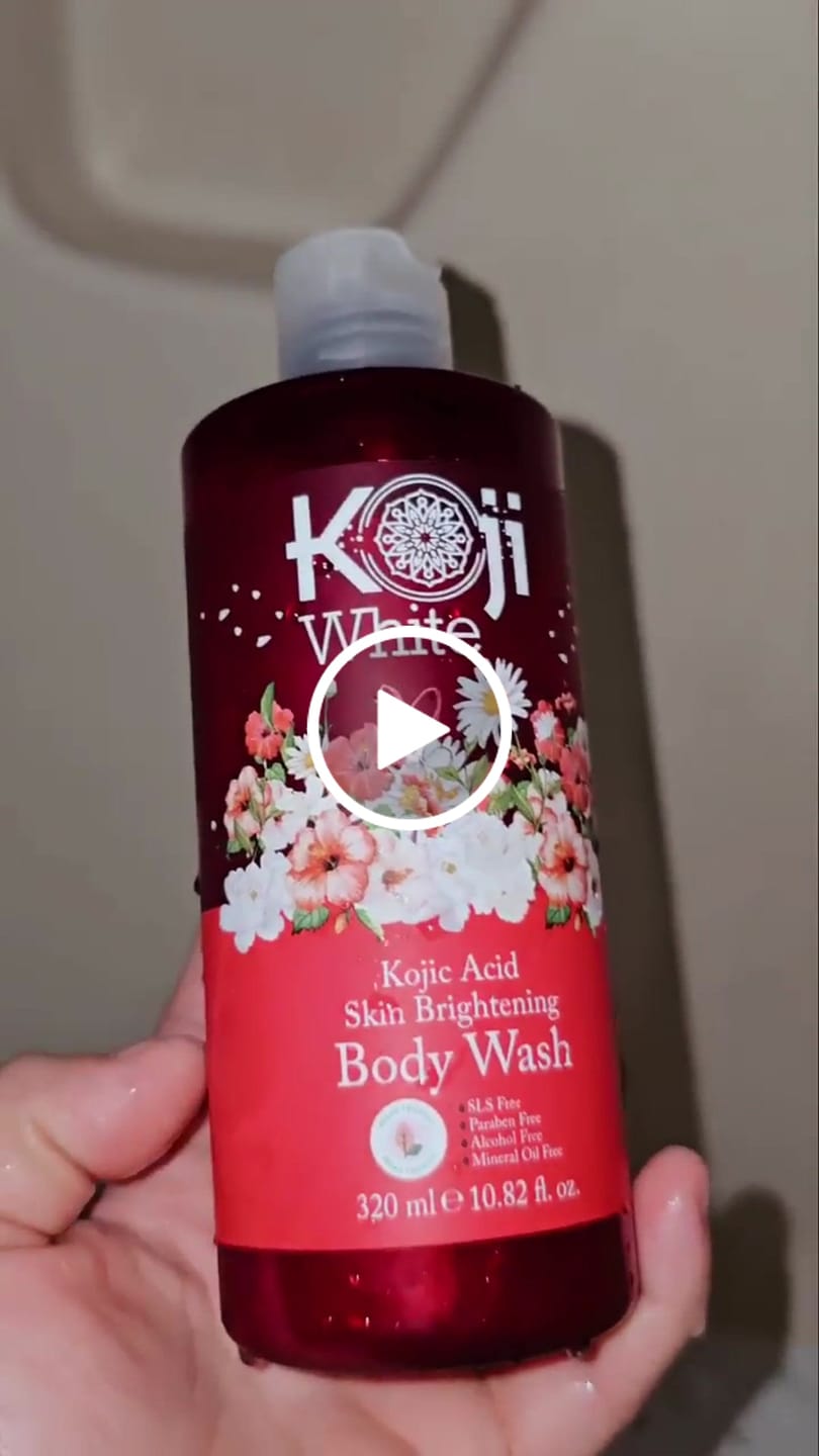 Customer video review of Kojic Acid Skin Brightening Body Wash