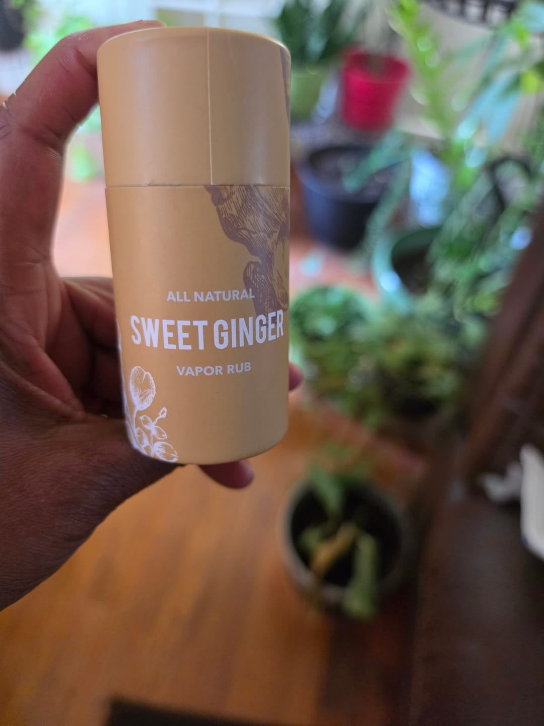 Customer photo review of Sweet Ginger Vapor Rub Stick
