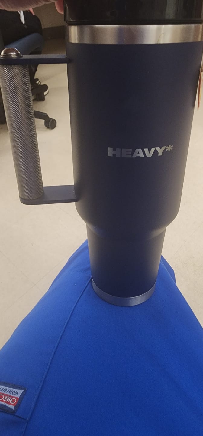 Customer photo review of HEAVY* Tumbler