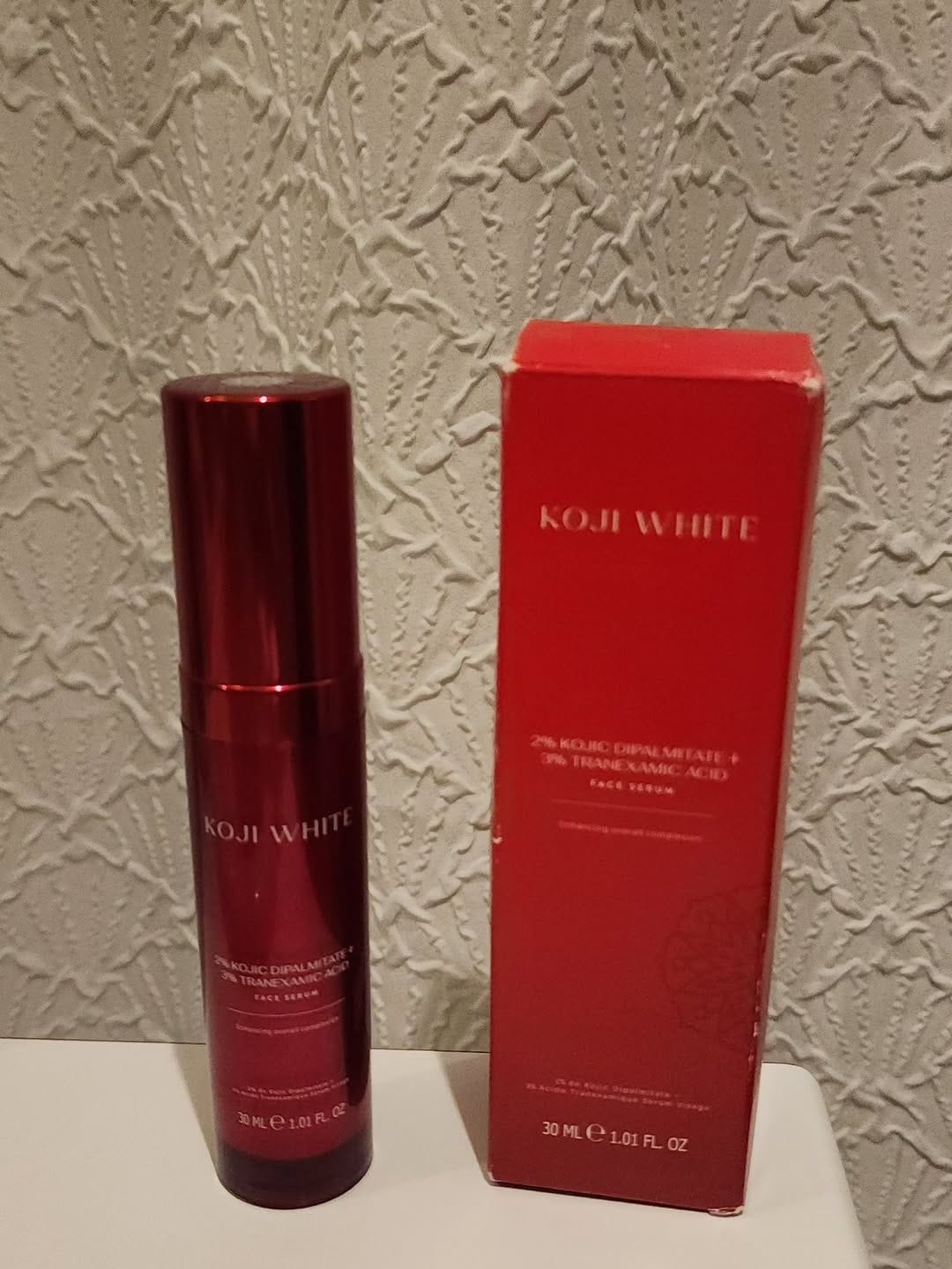 Customer photo review of Kojic Acid & Tranexamic Acid Serum