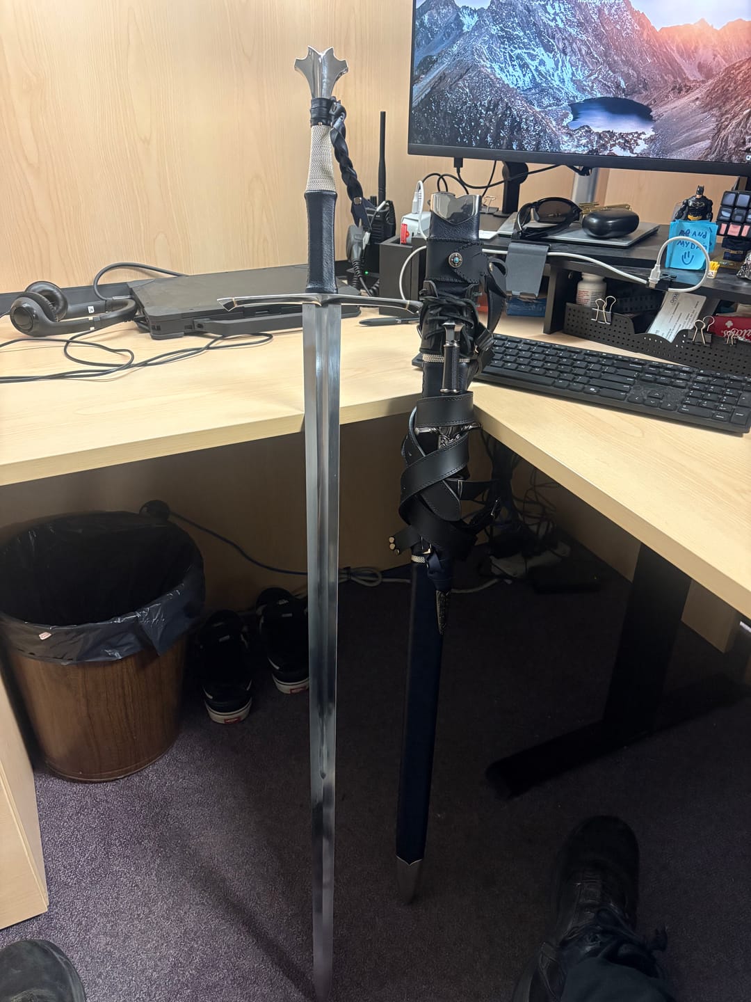 Customer photo review of The Dragonwhisper Longsword Version 2 with Fishtail Pommel