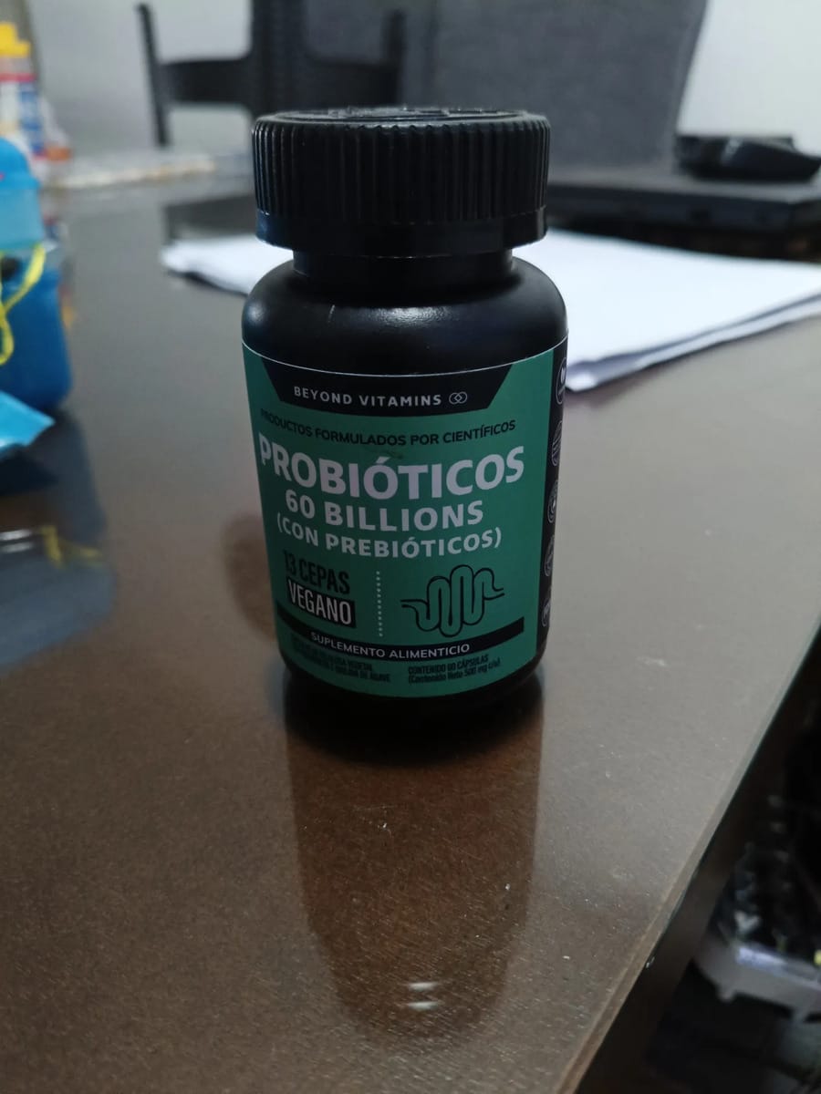 Customer photo review of Probióticos 60 billions (Con prebióticos) - 60 cápsulas