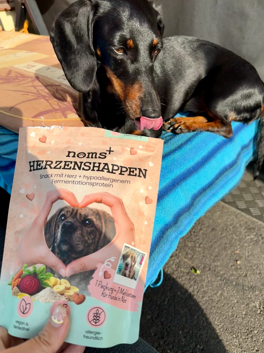 Customer photo review of Herzenshappen: Hypoallergener Soft-Snack für sensible Hunde und den Tierschutz