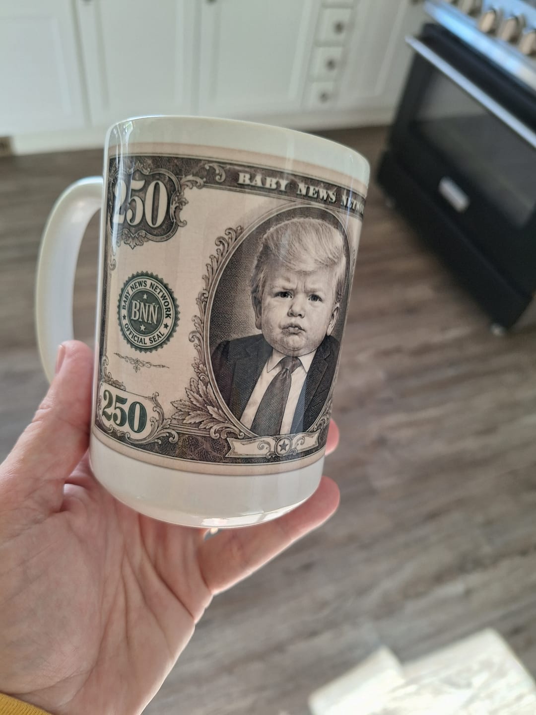 Customer photo review of "250th Anniversary Bill" Mug