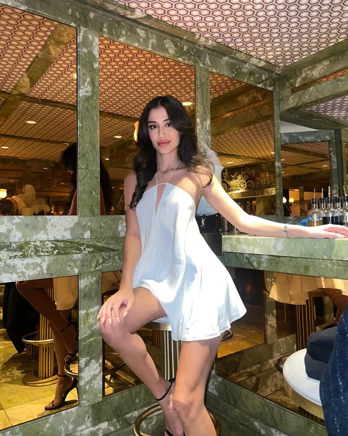 Customer photo review of Sophie Halter Mini Dress