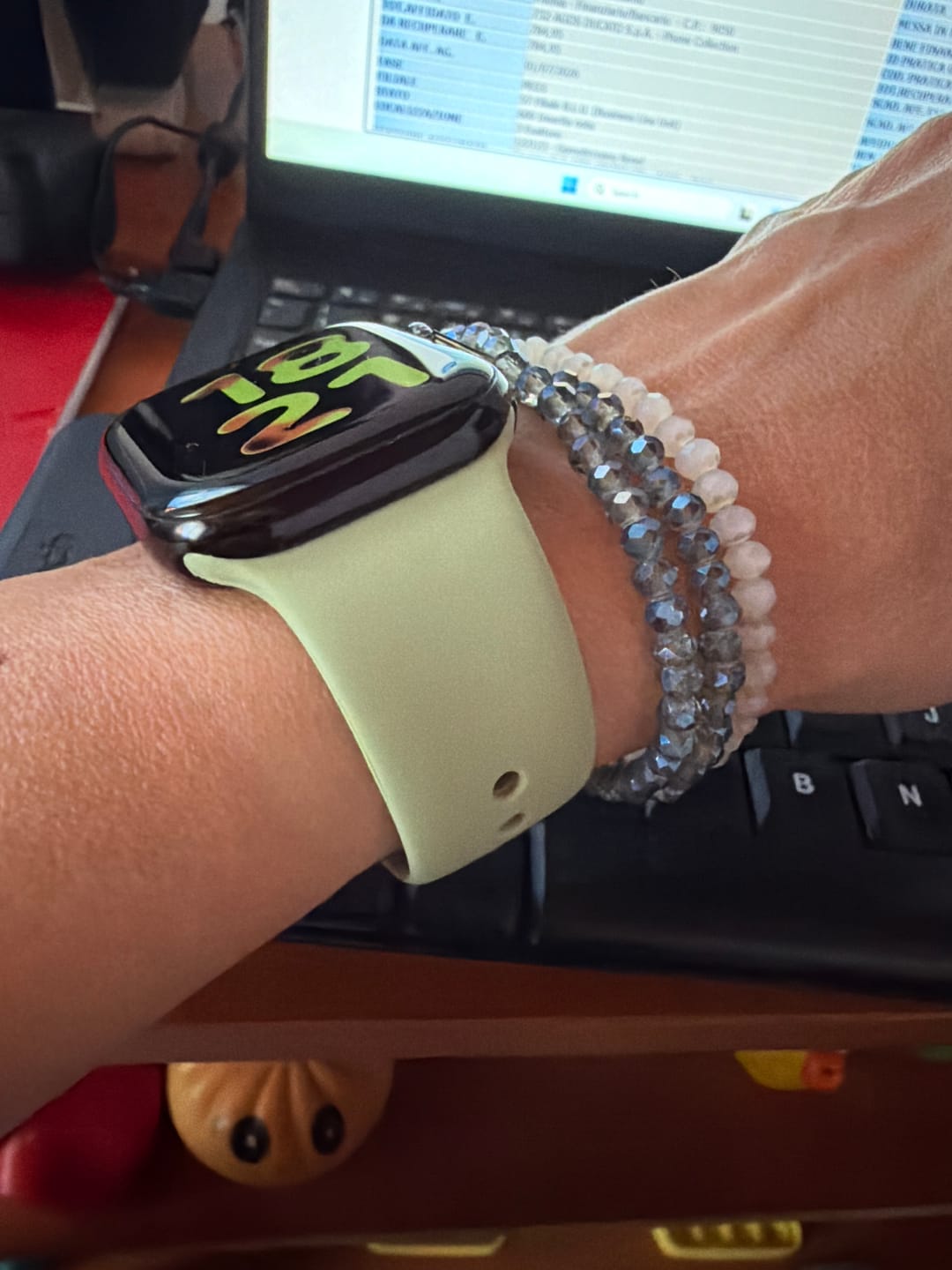 Customer photo review of Curea Ceas Apple Watch Silicon Green