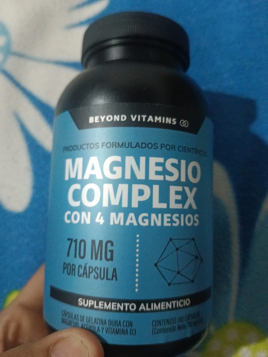 Customer photo review of Magnesio complex con 4 magnesios - 180 cápsulas