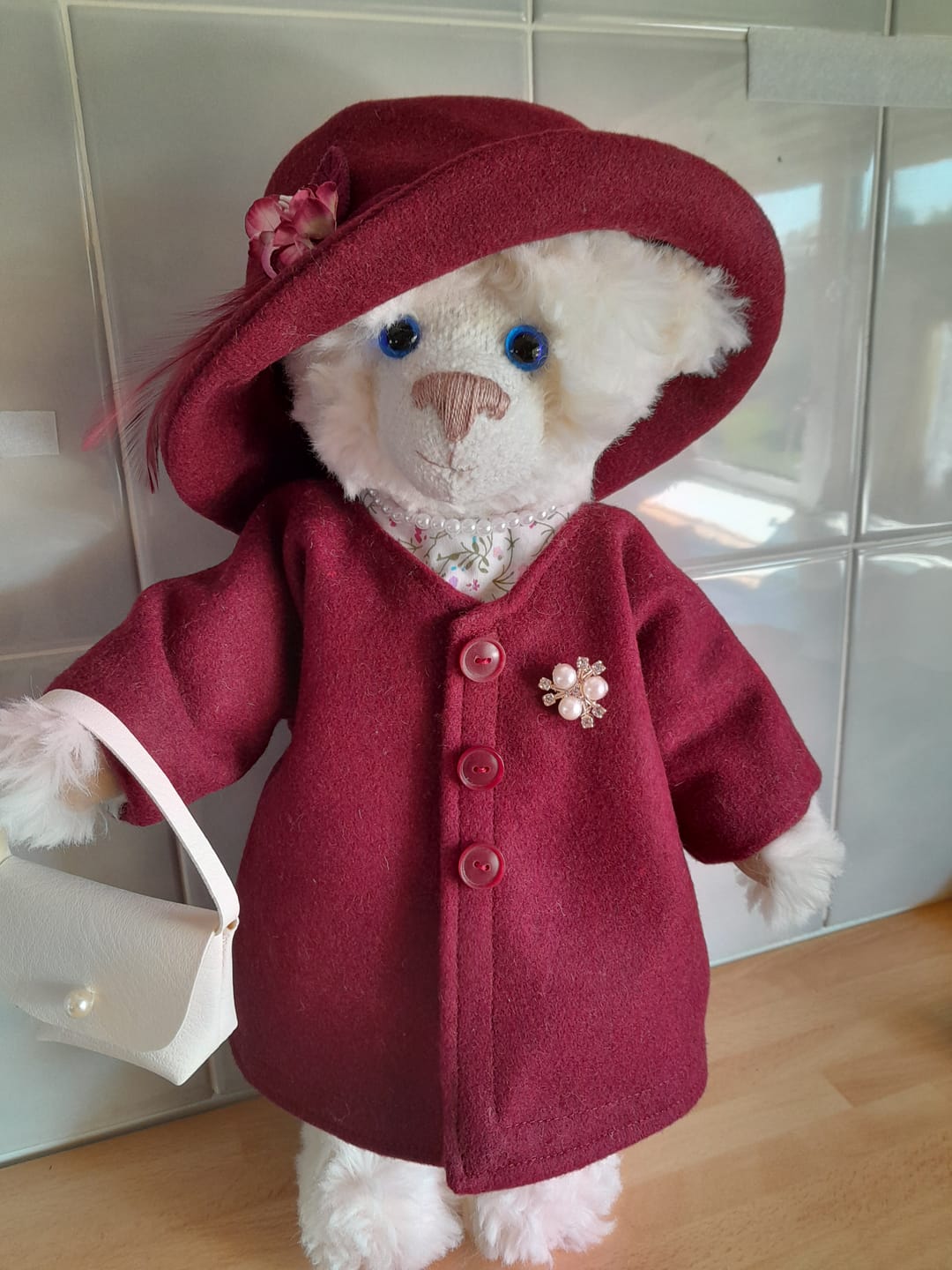 Customer photo review of Plain Wool Blend Fabric