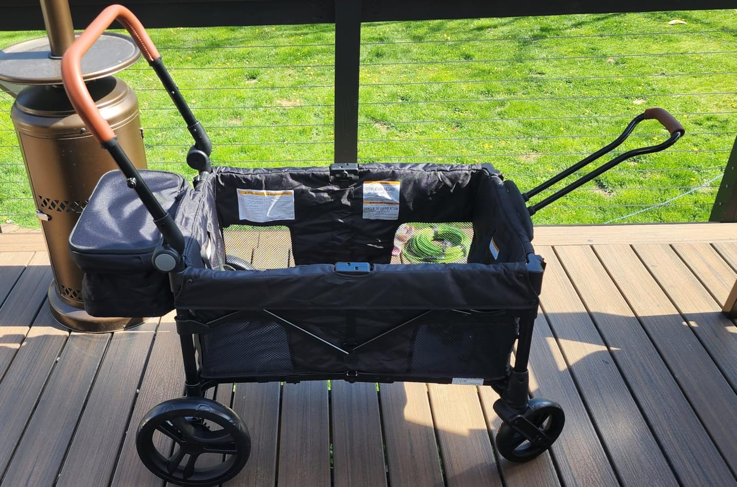 Customer photo review of Remy 2-Seat Wagon Stroller