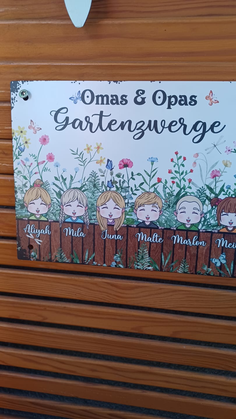 Customer photo review of Omas & Opas Garten - Großeltern-Türschild