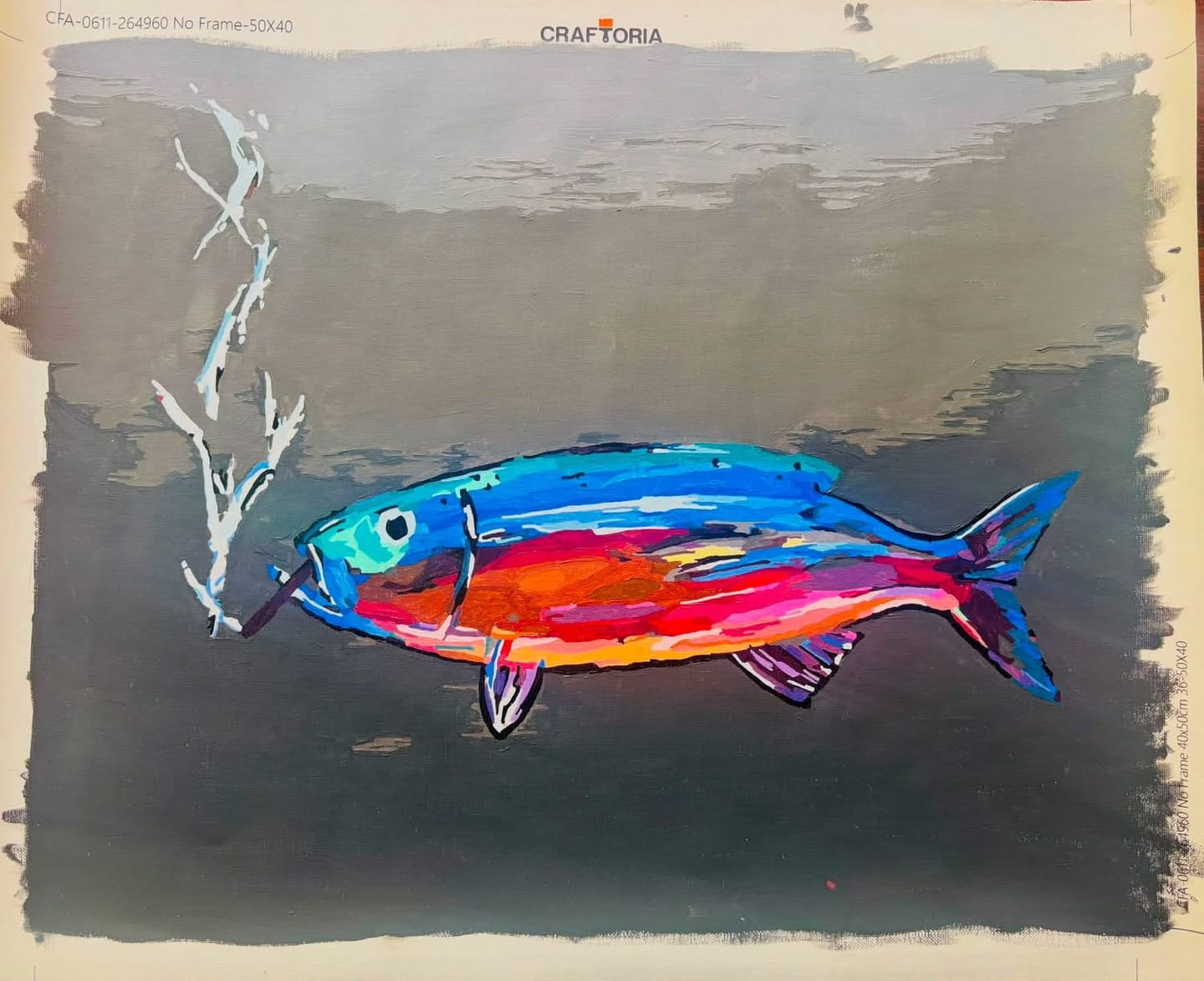 Customer photo review of Custom Paint By Numbers Kit