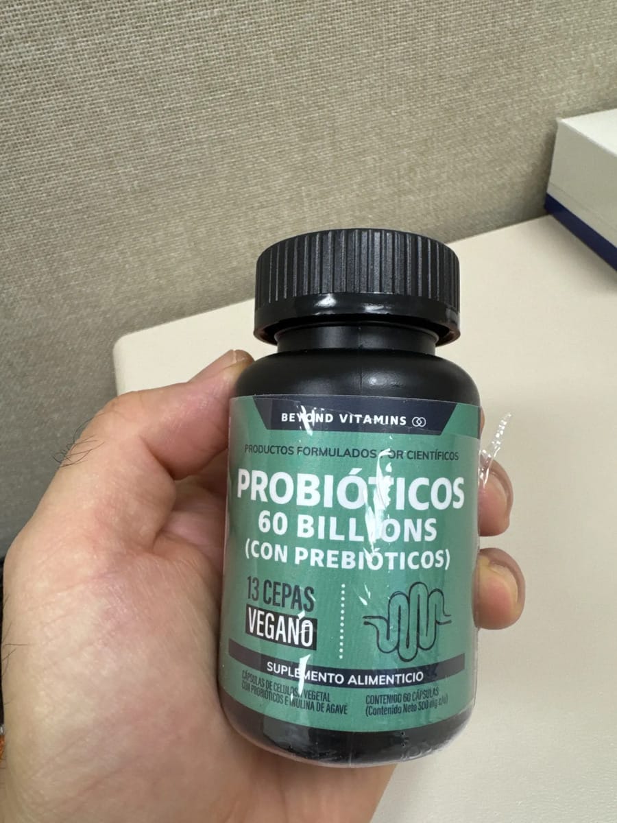 Customer photo review of Probióticos 60 billions (Con prebióticos) - 60 cápsulas