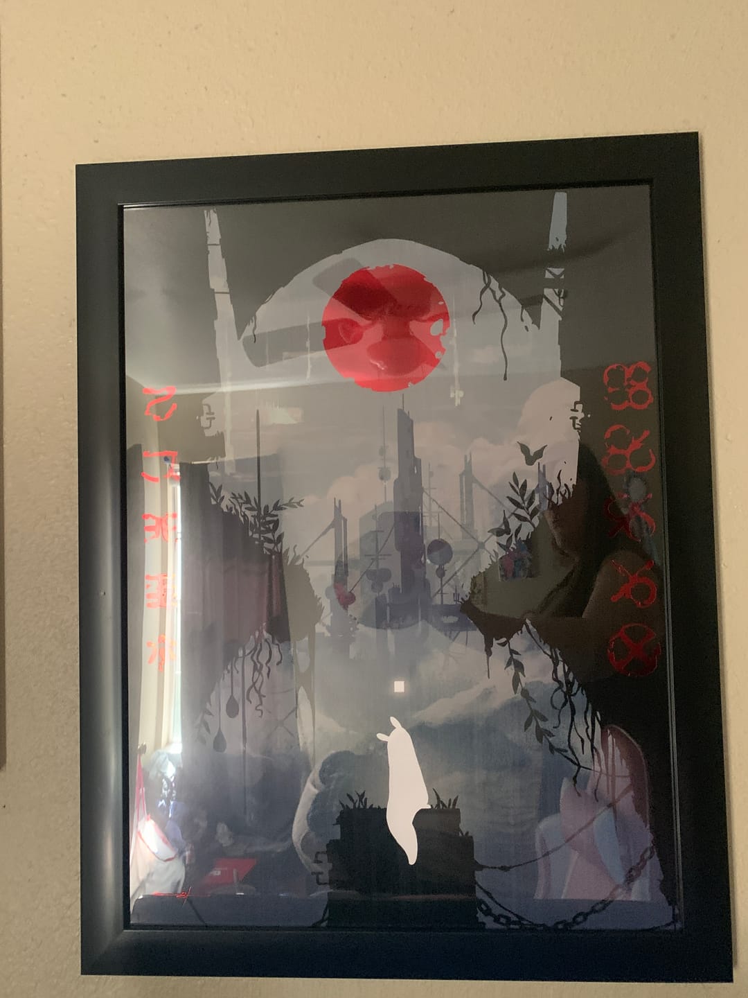 Customer photo review of Rain World - Survivor Looks to the Moon Foil Art Print