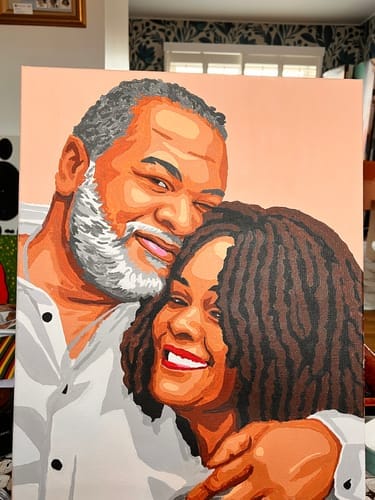Customer photo review of Couples Paint Kit