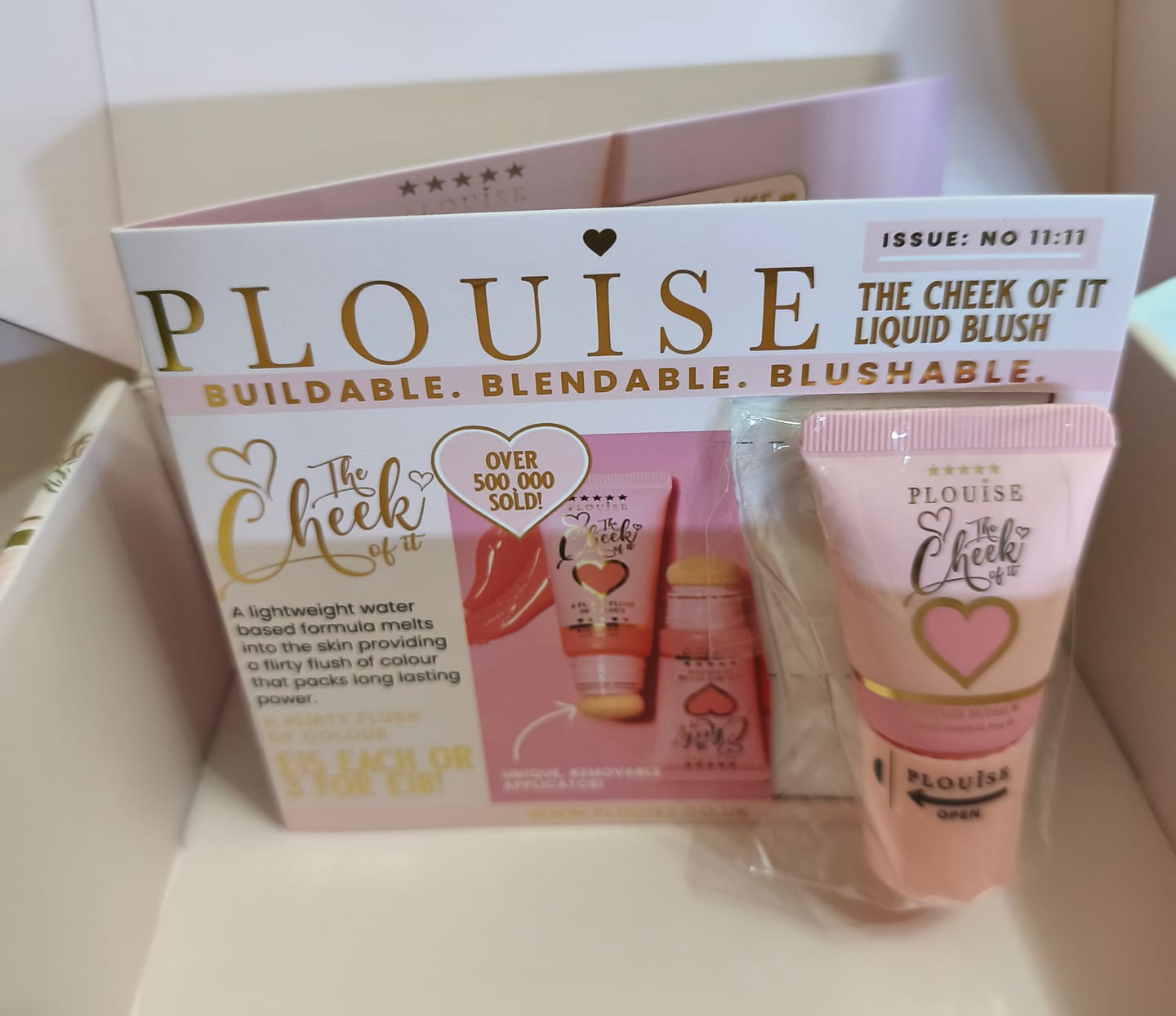 Customer photo review of The Cheek Of It Liquid Blush
