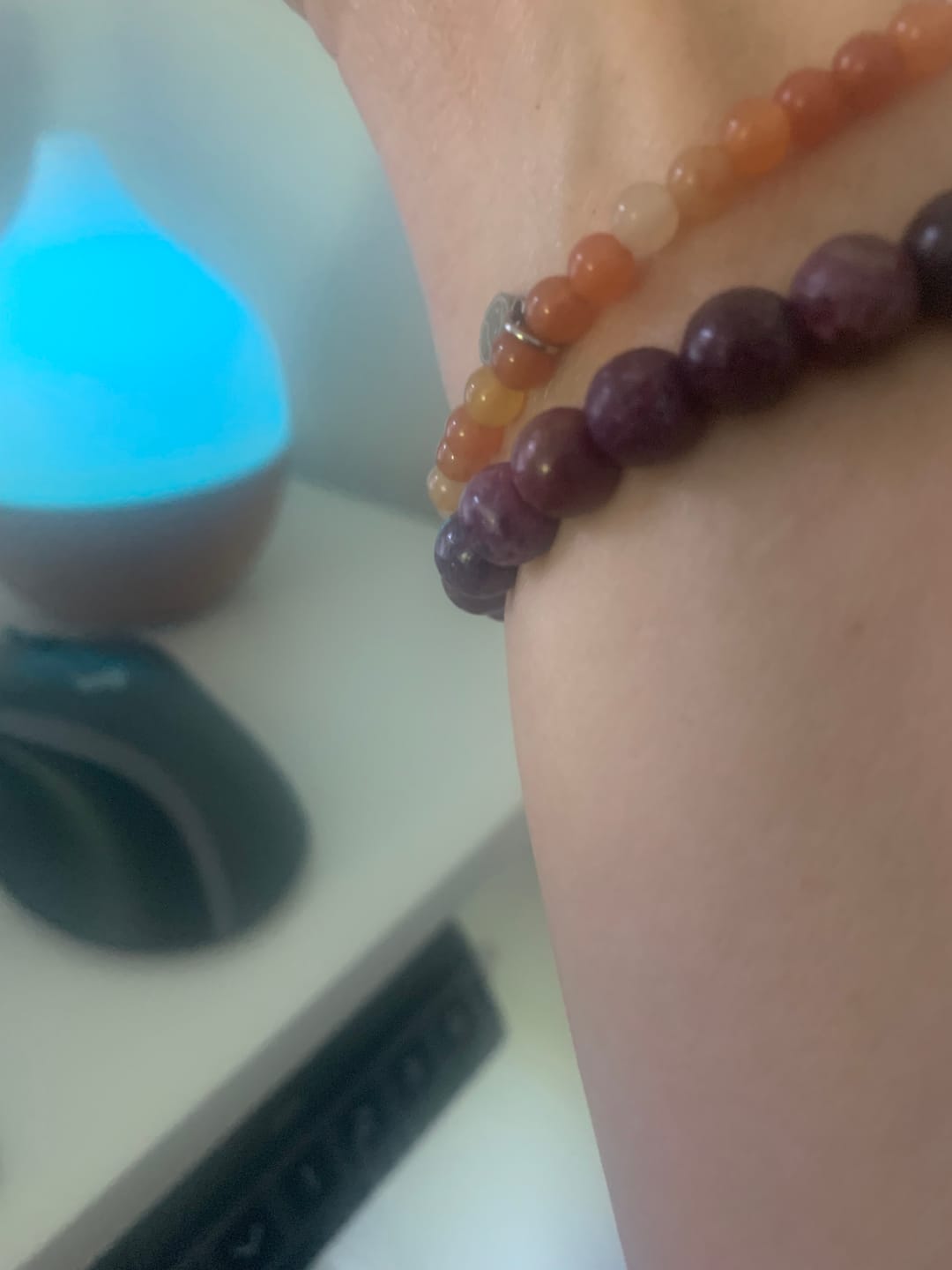 Customer photo review of Orange Aventurine Bracelet Mini