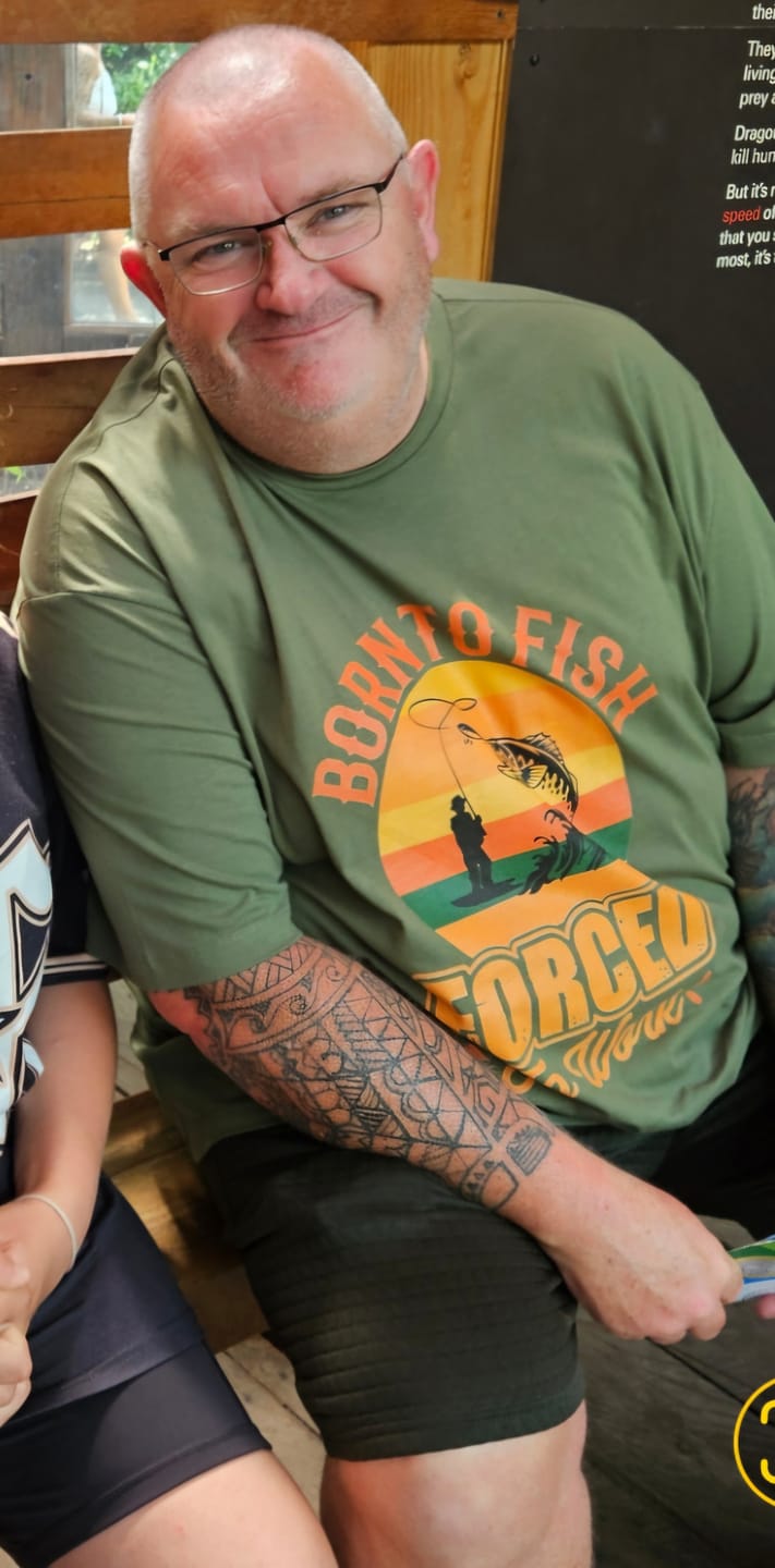 Customer photo review of Born to Fish,  T-Shirt
