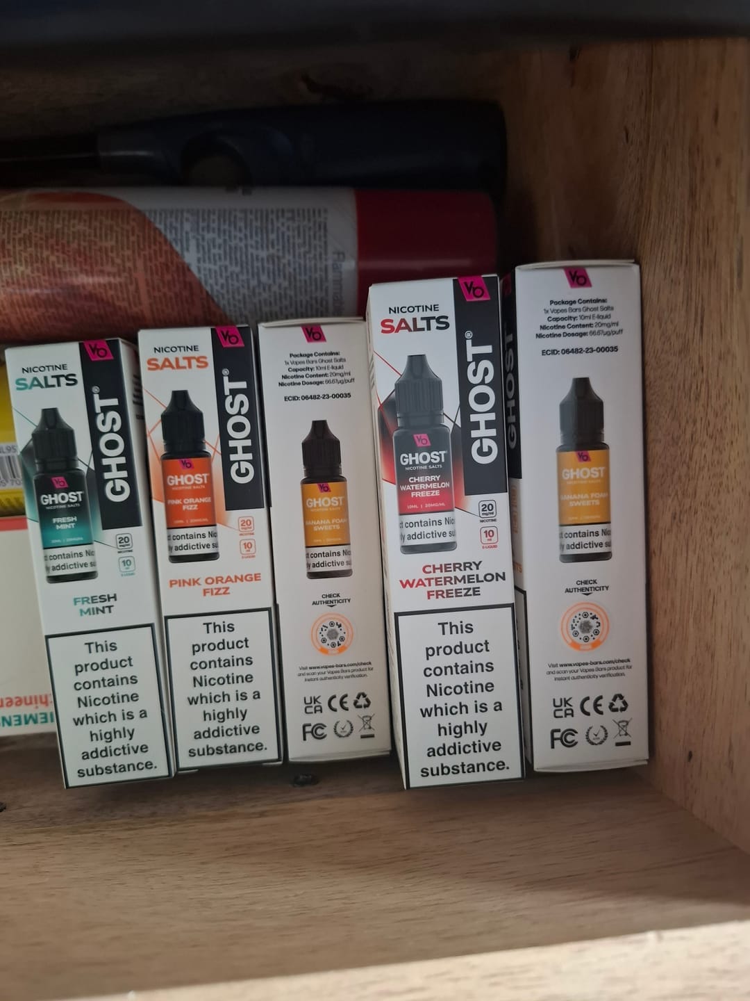 Customer photo review of Ghost Salts 10ml Líquido para Vape | Sais de Nicotina 2% (20mg/ml)
