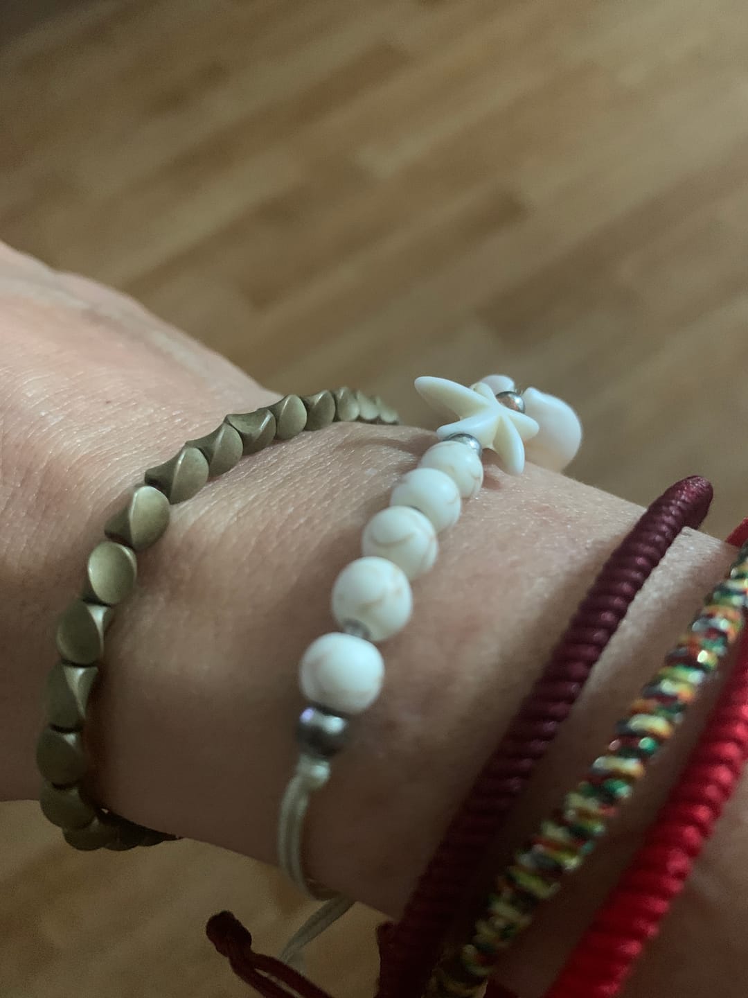 Customer photo review of Trio de Bracelets Tibétains "Porte-Bonheur"