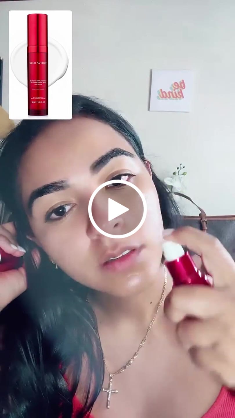 Customer video review of Kojic Acid & Tranexamic Acid Serum