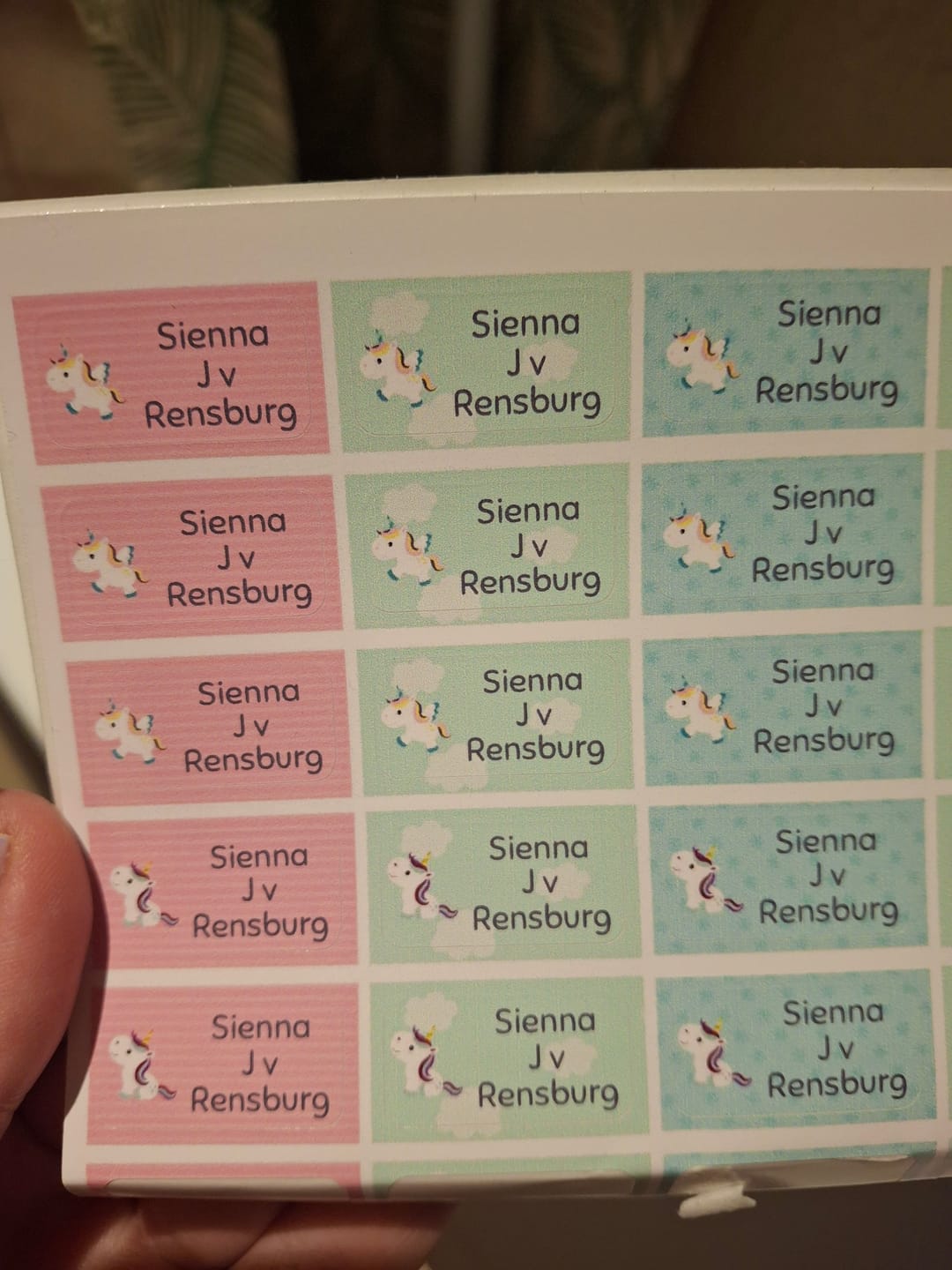 Customer photo review of Clothing Tag Buddies - Designer themes