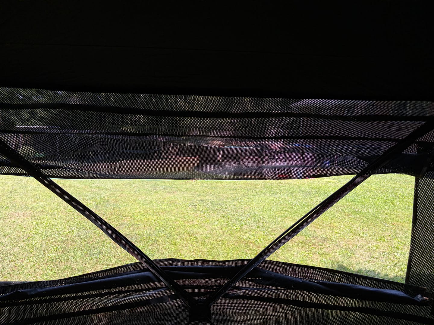 Customer photo review of FLASH SALE VisX/VisMax 270 Degree Ground Blind | See-Through Duck Blind & Portable Pop-Up Deer Blind | Camouflage Hunting Blinds & Best Budget Ground Options