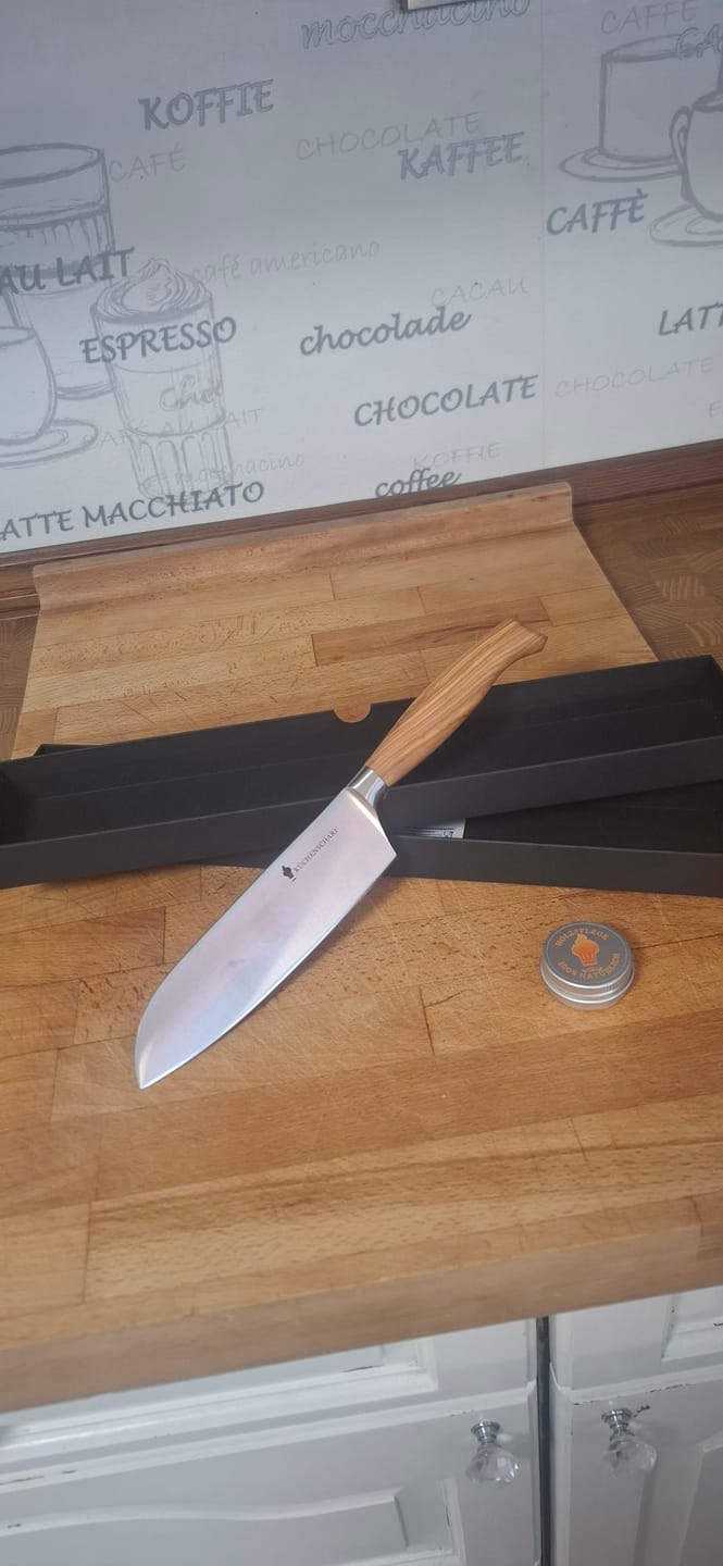 Customer photo review of Küchenscharf Santoku 16 cm (100% Solinger Handwerkskunst)
