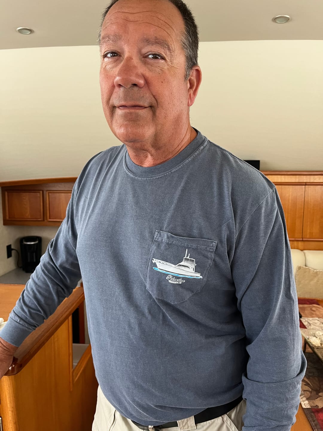 Customer photo review of Custom Cotton Long Sleeve Shirts with Pocket