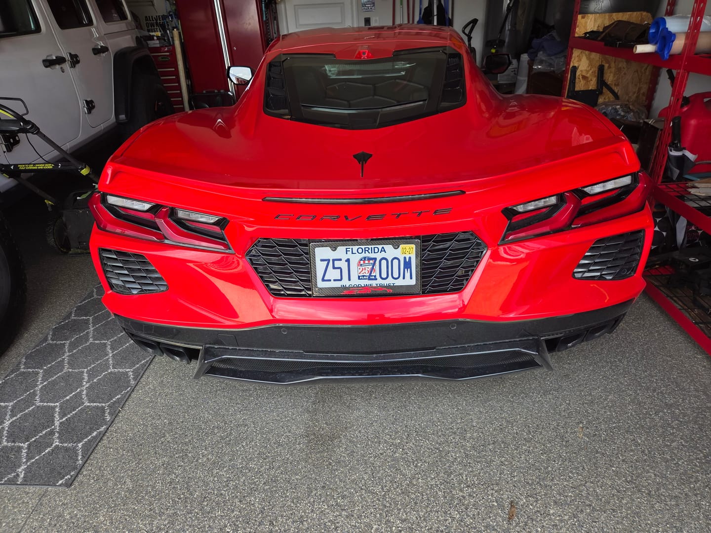 Customer photo review of Chevrolet Corvette C8 License Plate Backing