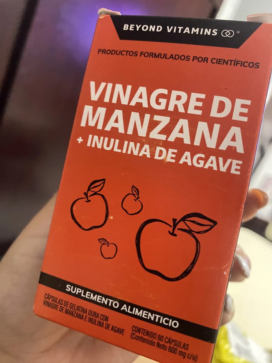 Customer photo review of Vinagre de Manzana + Inulina de Agave 150 caps