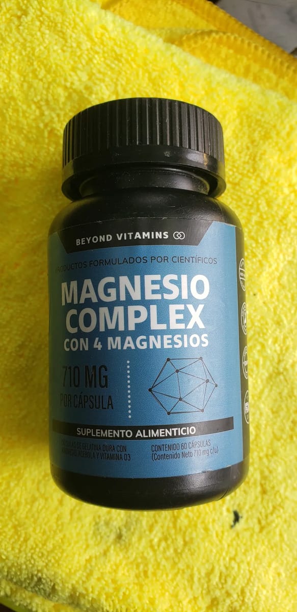 Customer photo review of Magnesio complex con 4 magnesios - 180 cápsulas