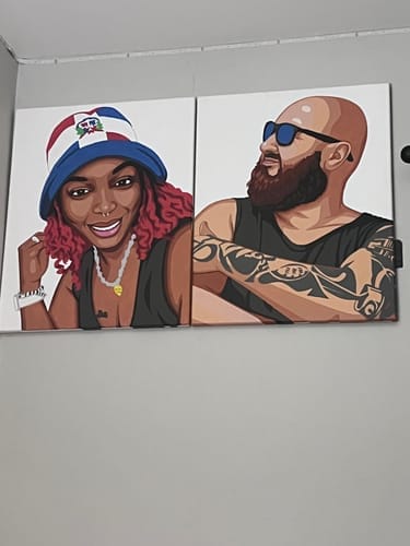 Customer photo review of Couples Paint Kit