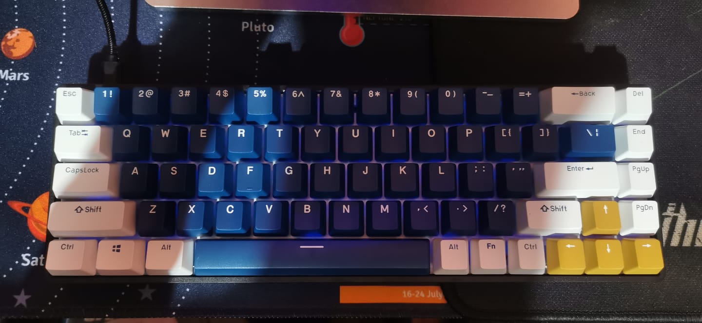 Customer photo review of DrunkDeer G65 - Wired Actuation Distance Adjustable HE Magnetic Switch Gaming Keyboard