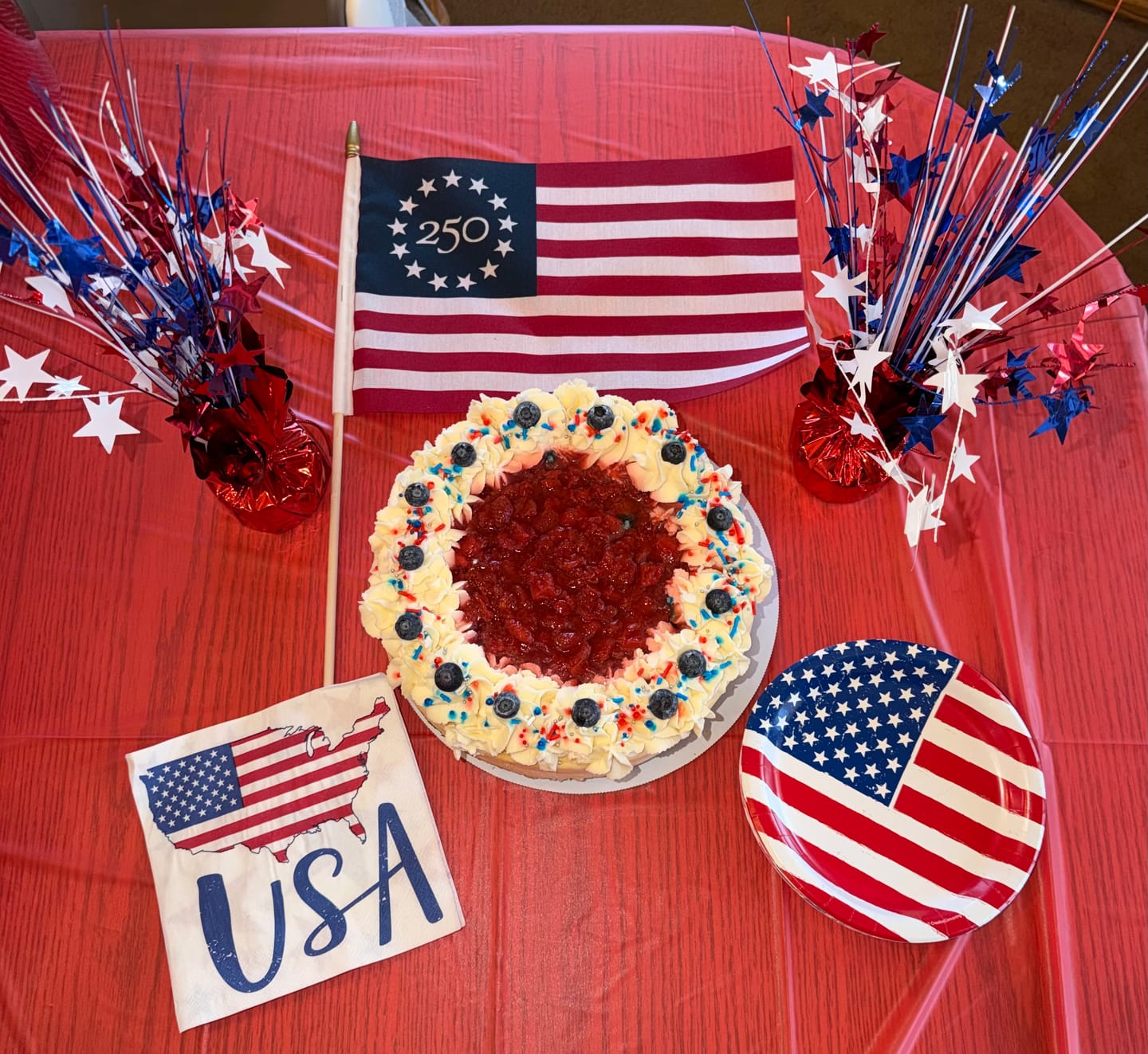 Customer photo review of Seasonal Cheesecake - American Cheesecake