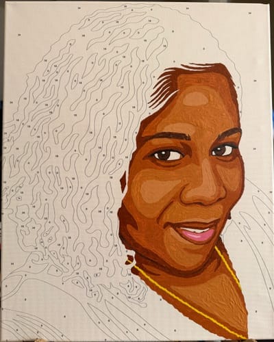 Customer photo review of Selfie Paint Kit