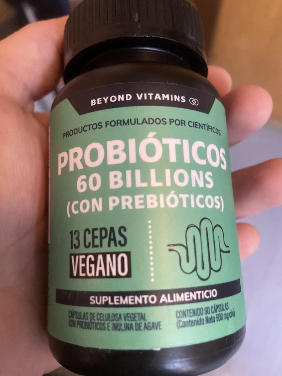Customer photo review of Probióticos 60 billions (Con prebióticos) - 60 cápsulas