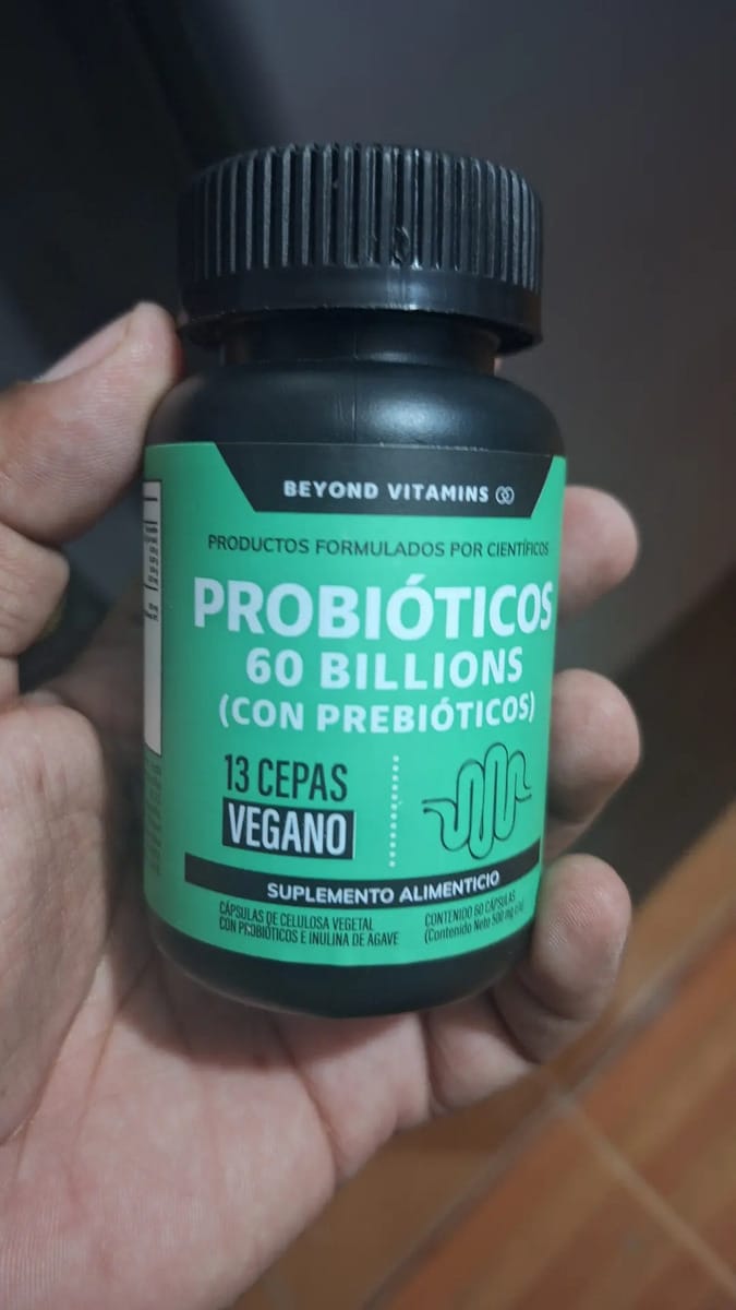 Customer photo review of Probióticos 60 billions (Con prebióticos) - 60 cápsulas