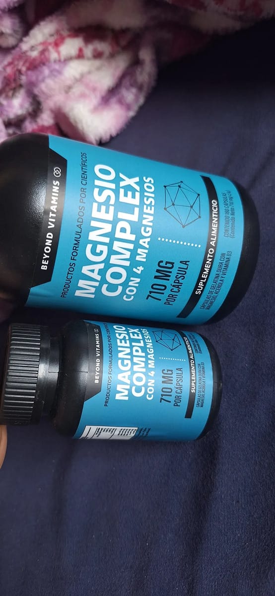 Customer photo review of Magnesio complex con 4 magnesios - 180 cápsulas