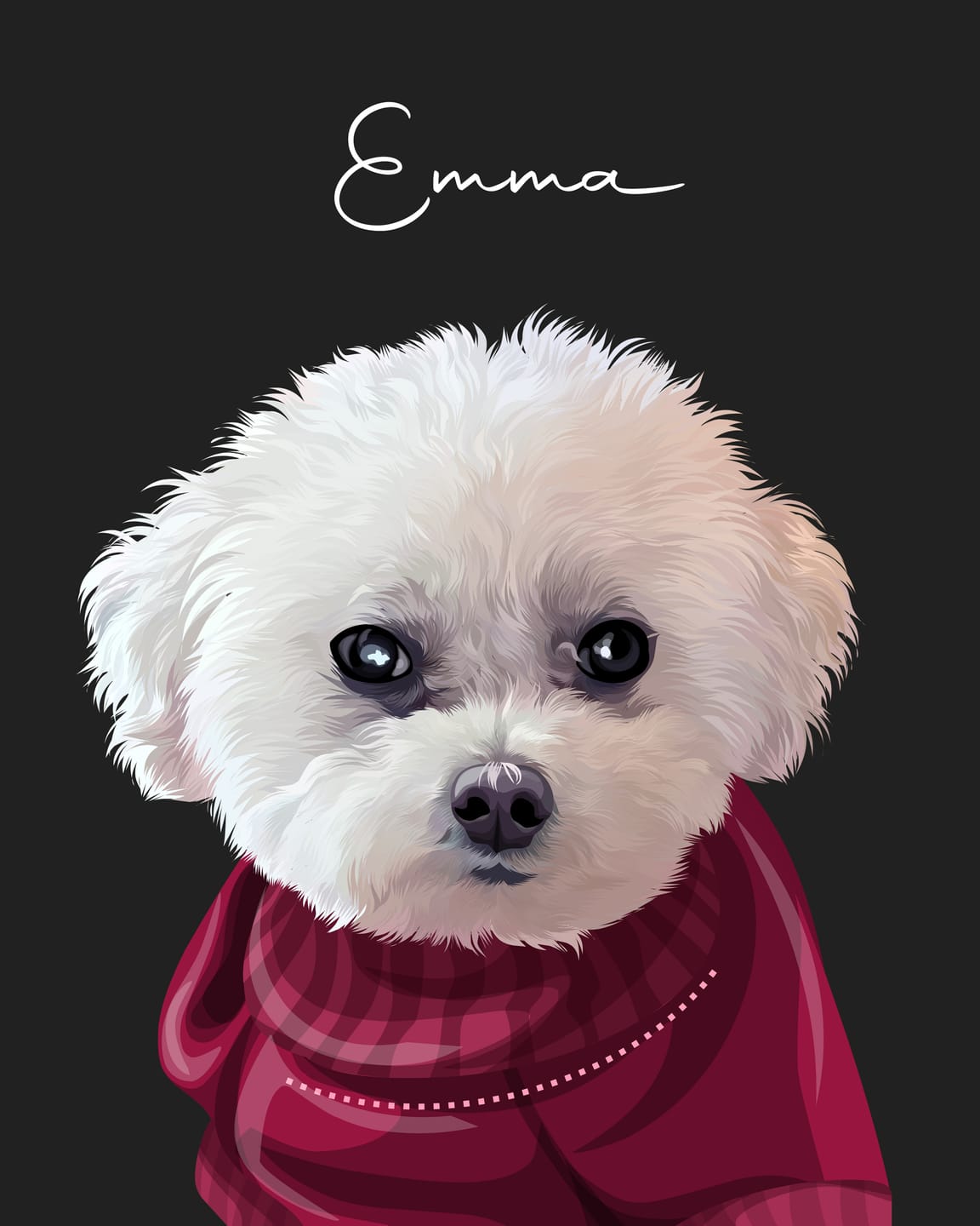 Customer photo review of Pet Art Canvas Wrap