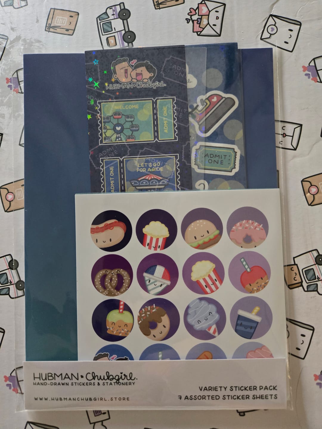 Customer photo review of Carnival Variety Sticker Pack