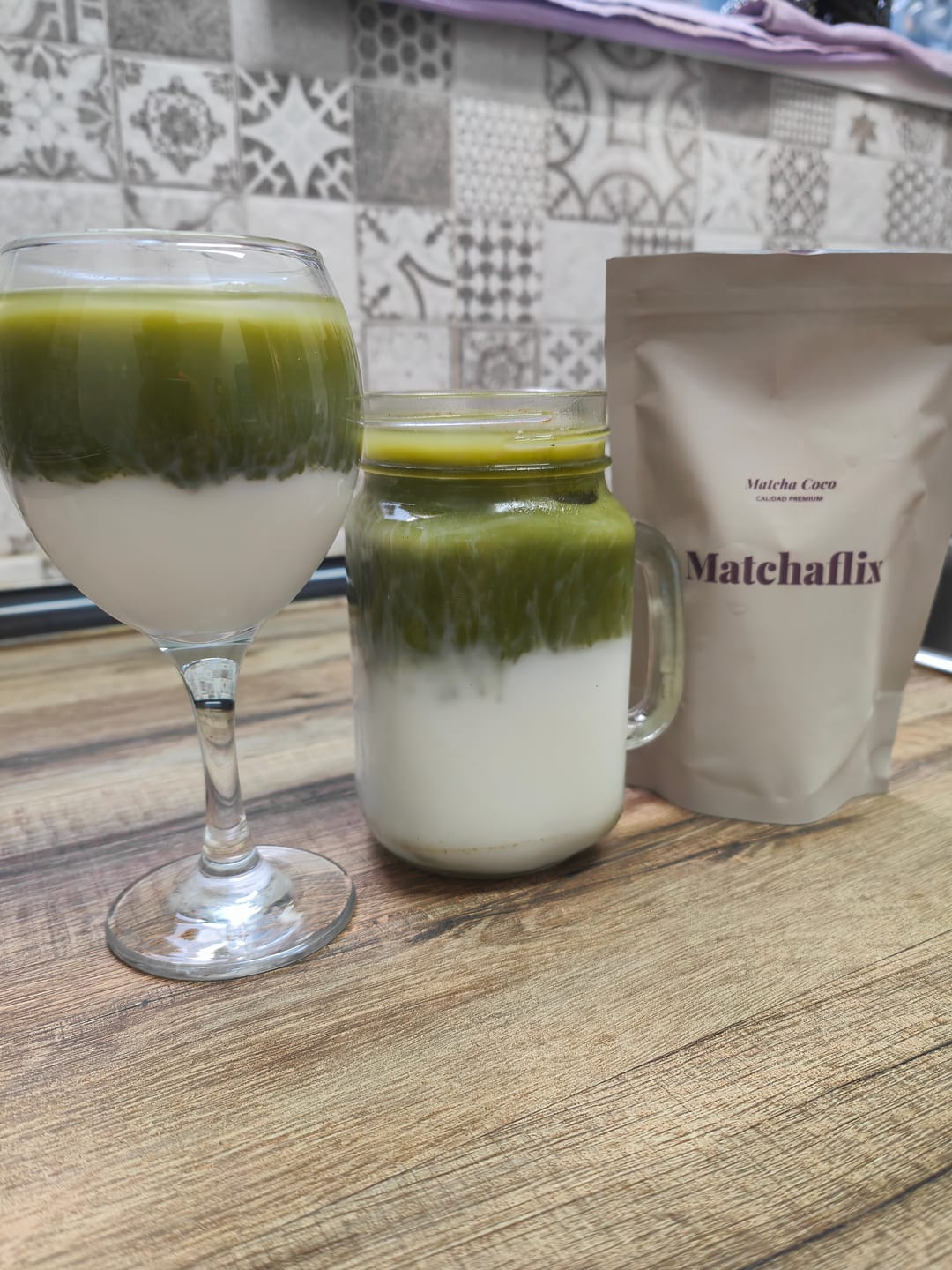 Customer photo review of Té Matcha Premium Coco