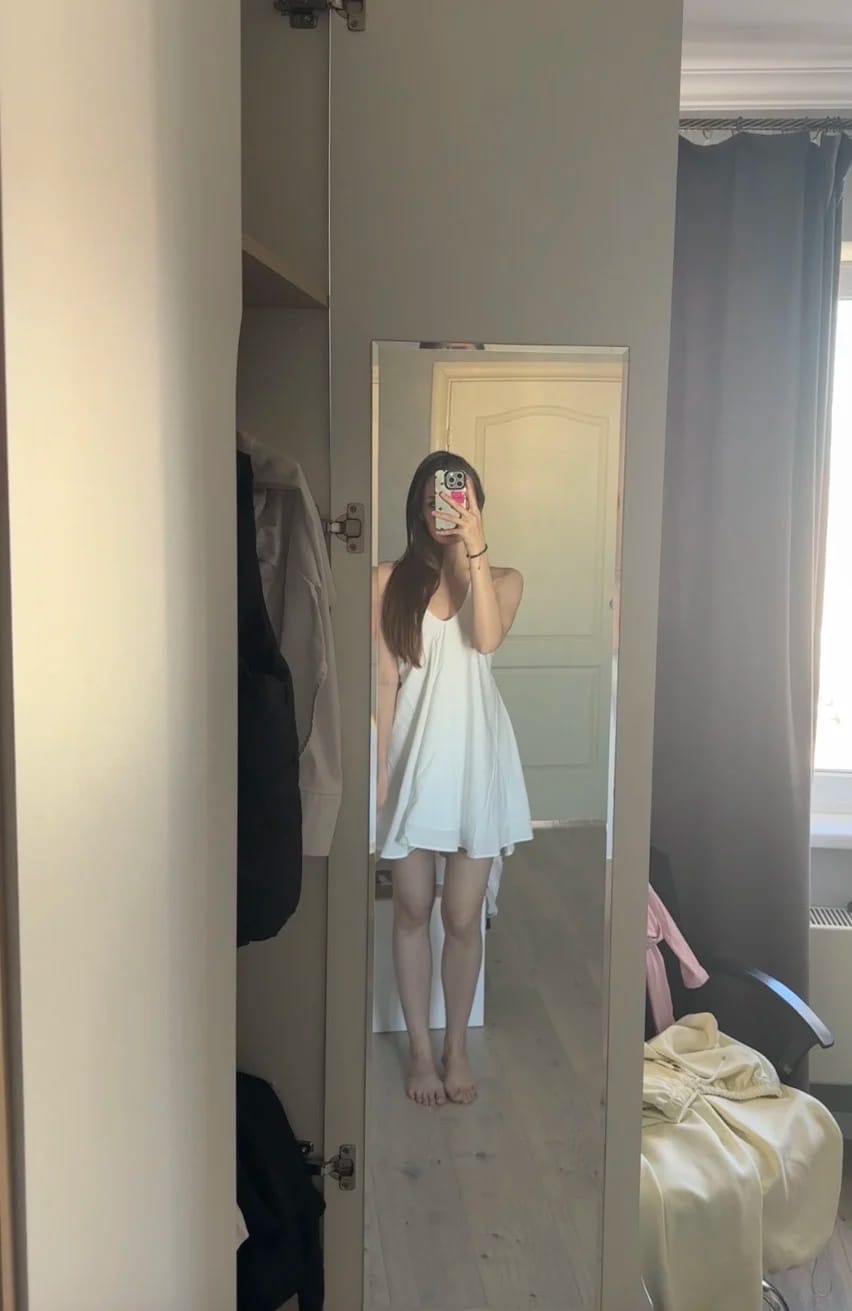 Customer photo review of Sophie Halter Mini Dress