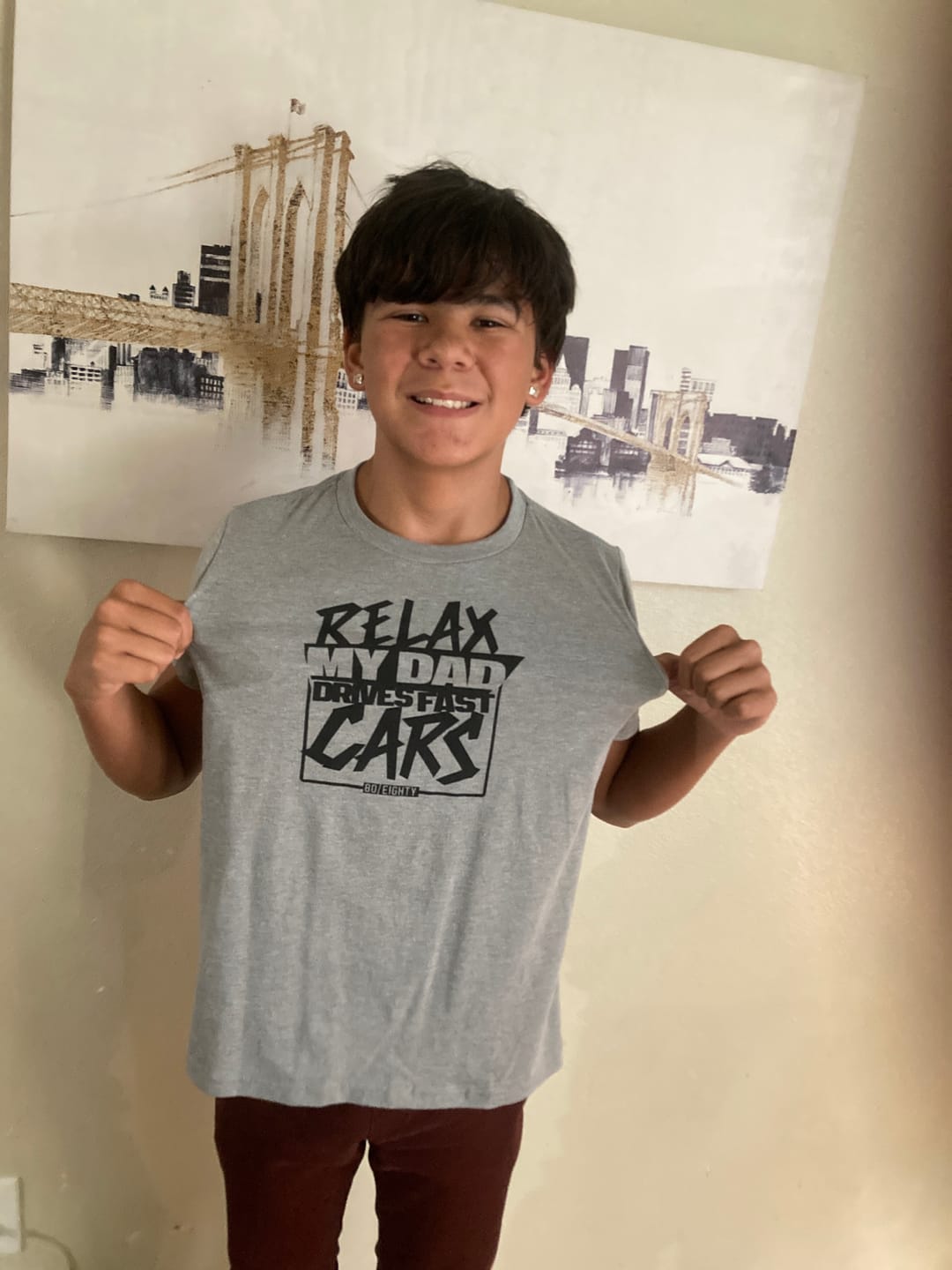 Customer photo review of 80Eighty® Youth Relax Shirt